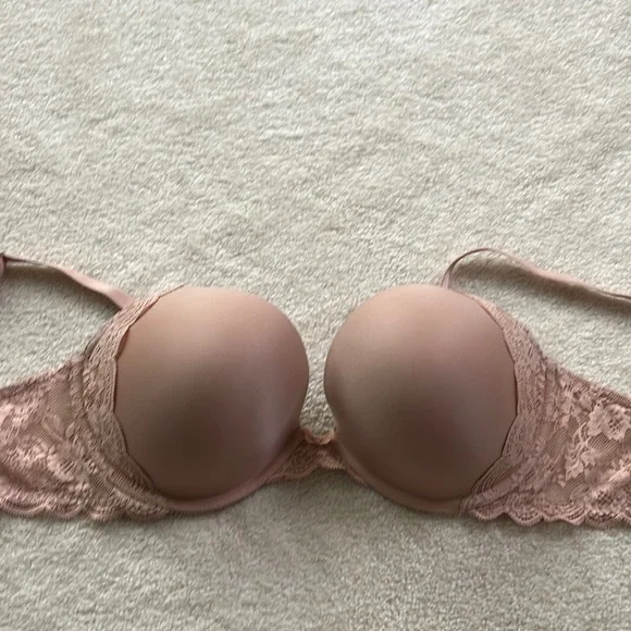 Soutien-gorge Push-up Victoria's Secret Dream Angels - Taille 36B - Nude Avec Dentelle Et Armatures
